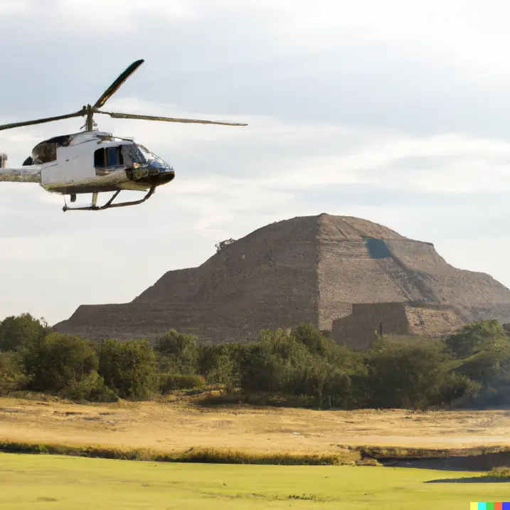 Mexico City & Teotihuacan Pyramids Helicopter Tour - 1 hr. Flight ...