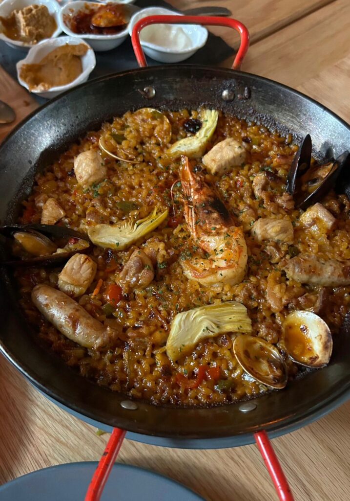 paella at pelayo restaurant