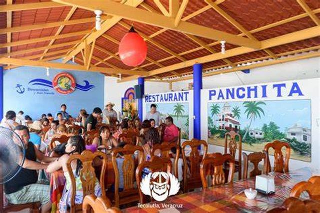 Interior view of PANCHITA Restaurant in Tecolutla.